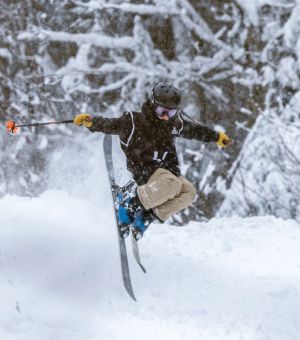 Poudreuse paradisiaque au Massif du Sud