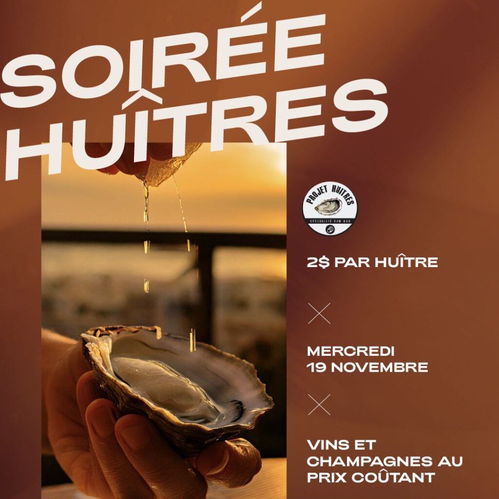 Huîtres à 2$ – Shaker St-George