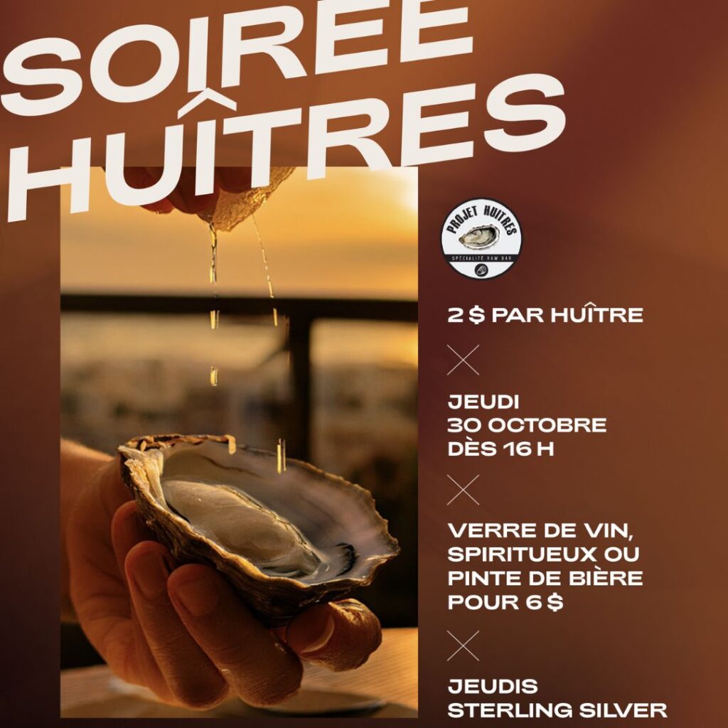 Huîtres à 2$ – Shaker Lévis
